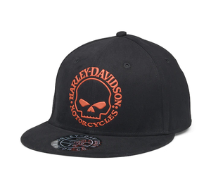 Harley-Davidson® Men's Willie G fitted cap Black/Orange - 99407-22VM