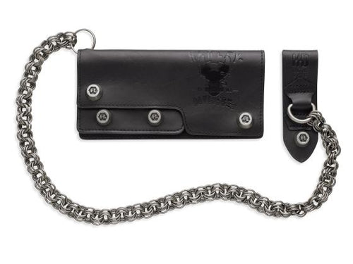 Harley-Davidson® Mens Chain Leather Wallet