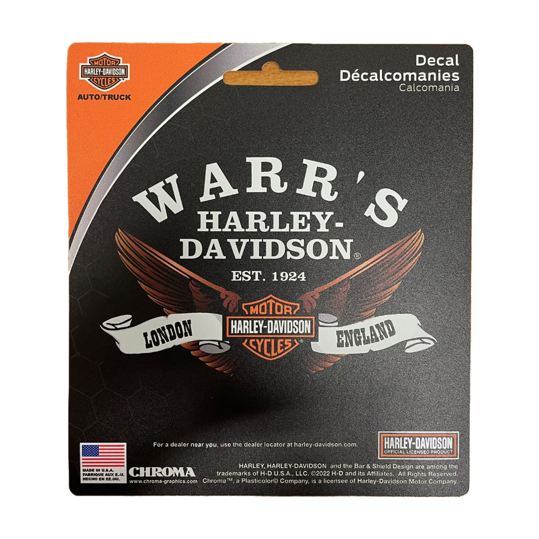 Warr's H-D® Wing Banner London Decal