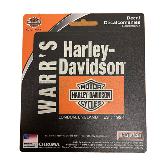 Warr's H-D® Block London Decal
