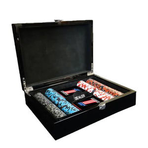 Harley-Davidson 200 Piece RWB #1 Logo Poker Chip Set