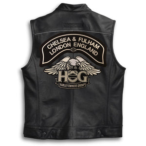 H.O.G.® Chelsea & Fulham Chapter Rocker Patch Reflective- Small & Large
