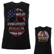 Warr's H-D® Women's Patriotic Skull and Big Ben London Tee