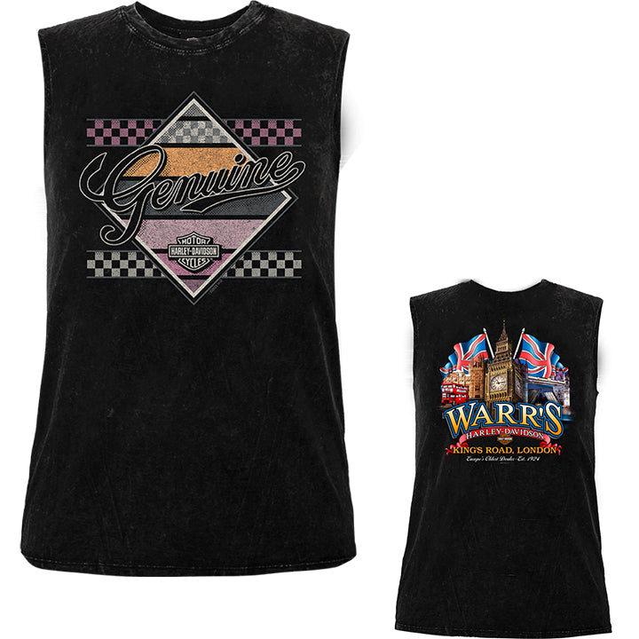 Warr's H-D® Womens's Genuine Racing and London Big Ben Tee
