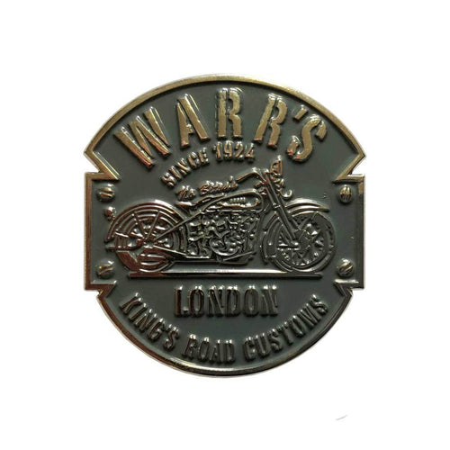 Warrs H-D® Kings Road Customs Pin Grey Metal Accessories