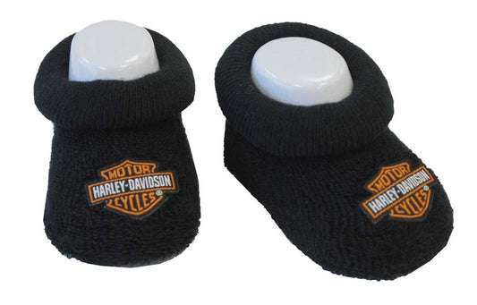 Harley-Davidson® Baby Boys’ Boxed Booties Bar & Shield Logo - Black