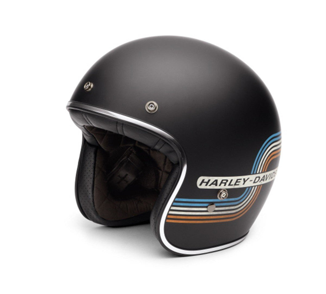 Harley-Davidson  Retro Tank Stripe 3/4 Helmet - 98206-17Ex Helmets