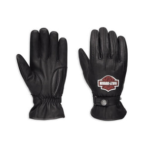 Harley-Davidson  Mens Enthusiast Leather Gloves - 98356-17Em