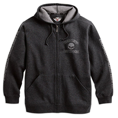 Harley-Davidson  Mens Hooded Skull Sweatshirt - 99107-18Vm Hoodies