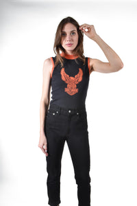 Harley-Davidson® Women's Winged Eagle Contrast Mockneck Knit Top